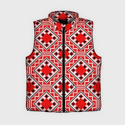 Женский жилет Белорусская вышивка - орнамент, цвет: 3D-светло-серый