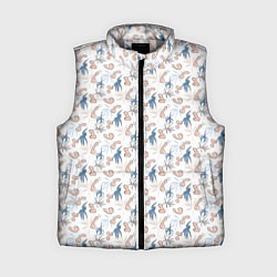 Женский жилет Пенис и растения, цвет: 3D-светло-серый