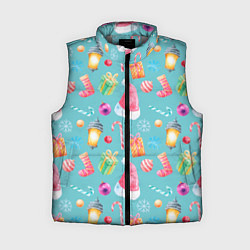 Женский жилет Новогодний коллаж