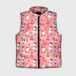 Женский жилет Новый год - снеговики