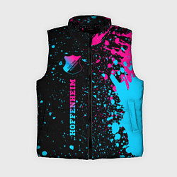 Женский жилет Hoffenheim - neon gradient: по-вертикали, цвет: 3D-черный