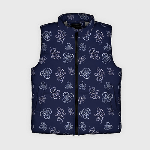 Женский жилет Узор абстракт / 3D-Светло-серый – фото 1