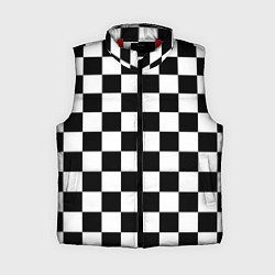 Женский жилет Шахматные клетки - текстура