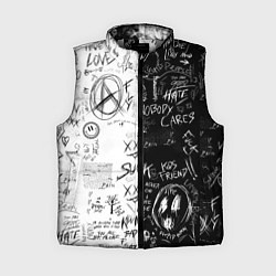 Женский жилет Dead inside mood ZXC, цвет: 3D-светло-серый