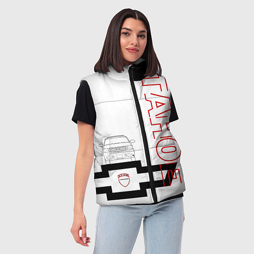 Женский жилет Tahoe club chevrolet / 3D-Красный – фото 3