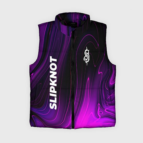 Женский жилет Slipknot violet plasma / 3D-Черный – фото 1