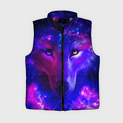 Женский жилет Волшебный звездный волк, цвет: 3D-светло-серый