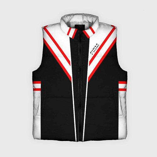Женский жилет FIRM черная с белым углом / 3D-Светло-серый – фото 1