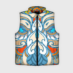 Женский жилет Нежные восточные узоры, цвет: 3D-красный