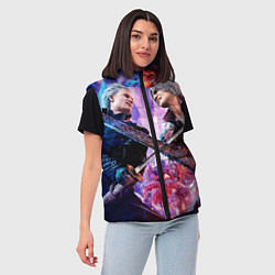 Женский жилет Vergil vs Dante, цвет: 3D-красный — фото 2