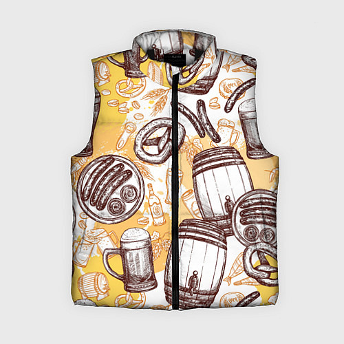 Женский жилет Beer barrels / 3D-Черный – фото 1