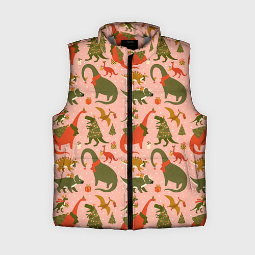 Женский жилет Dinosaurs with gifts / 3D-Светло-серый – фото 1