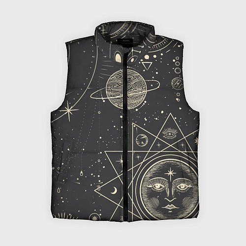 Женский жилет Мистические узоры / 3D-Черный – фото 1