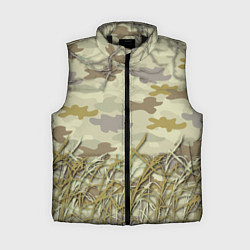 Женский жилет Камуфляж охотника, цвет: 3D-черный
