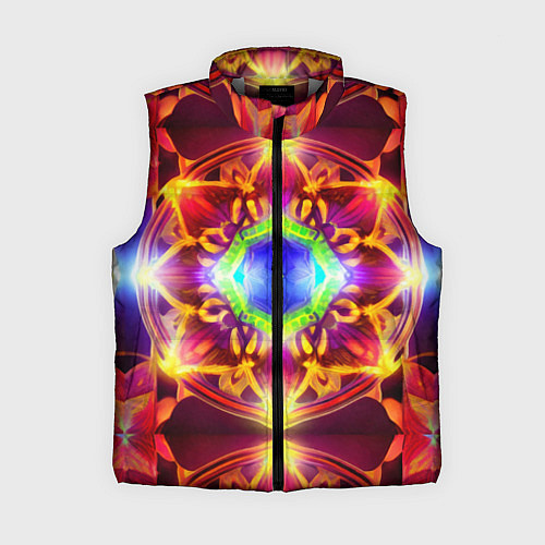 Женский жилет Сияющий калейдоскоп / 3D-Светло-серый – фото 1