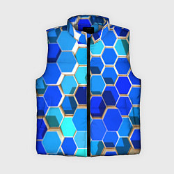 Женский жилет Абстракция неоновая, цвет: 3D-светло-серый