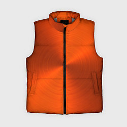 Женский жилет Оранжевый волнообразный дисковый узор