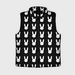 Женский жилет Bunny pattern black