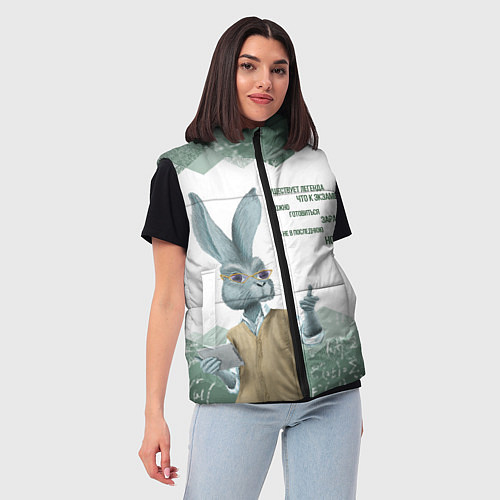 Женский жилет Легенда про экзамен / 3D-Красный – фото 3