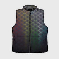 Женский жилет Абстрактные соты размытые
