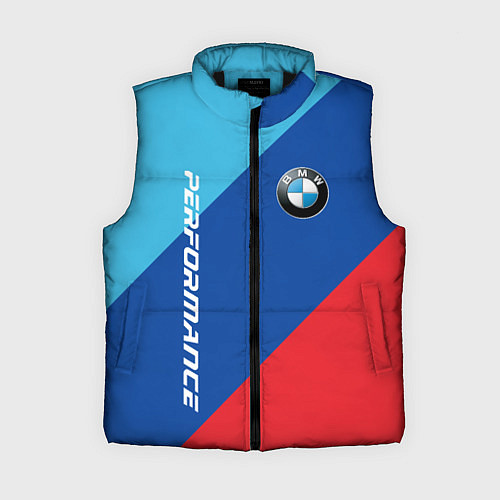 Женский жилет Bmw - m colors / 3D-Черный – фото 1