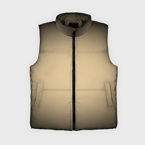 Женский жилет Бежевый градиент / 3D-Черный – фото 1