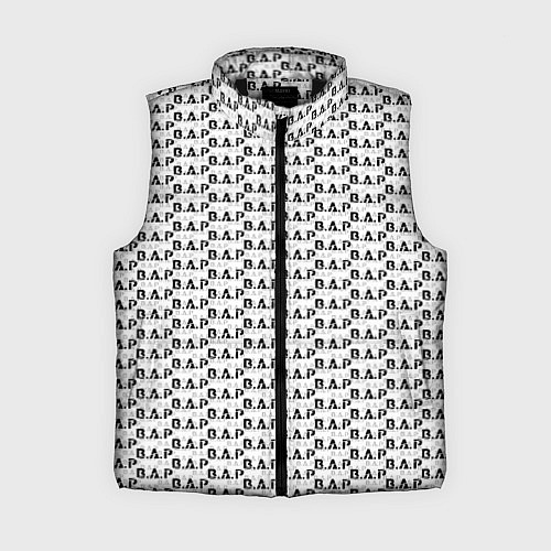 Женский жилет B A P pattern logo / 3D-Черный – фото 1