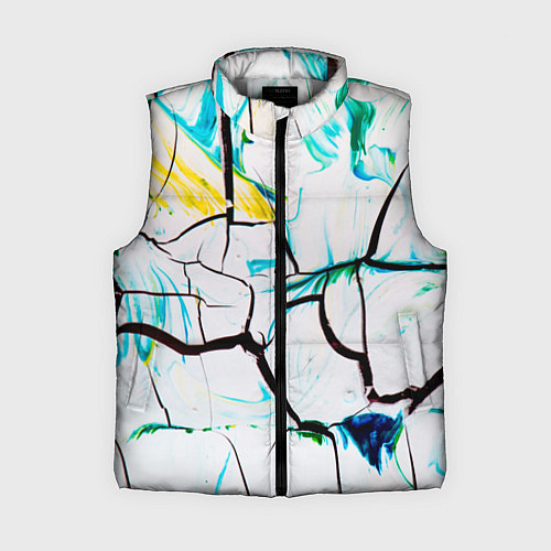 Женский жилет Абстракция лед / 3D-Светло-серый – фото 1