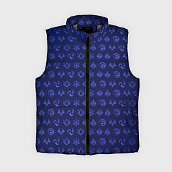 Женский жилет Паттерн элементали под гидро