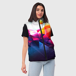 Женский жилет Poly stiil collection, цвет: 3D-светло-серый — фото 2