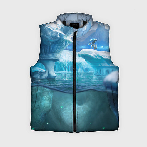Женский жилет Subnautica - КРАБ на леднике / 3D-Черный – фото 1