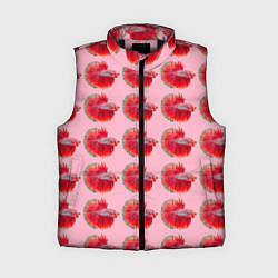 Женский жилет Рыбка петушок, цвет: 3D-черный