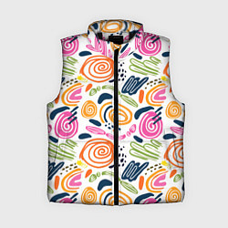 Женский жилет Геометрический паттерн, цвет: 3D-черный