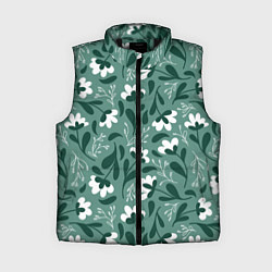 Женский жилет Белые цветы - паттерн
