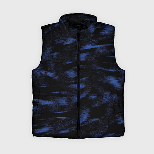 Женский жилет Абстракция синего / 3D-Черный – фото 1