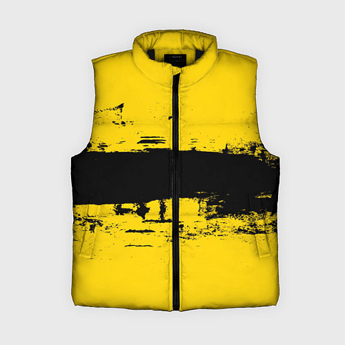 Женский жилет Черно-желтая полоса Cyberpunk 2077 / 3D-Черный – фото 1