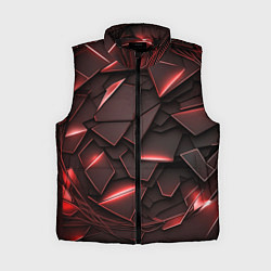 Женский жилет Красные элементы с неоновым свечением