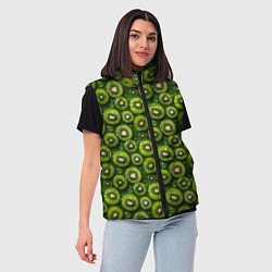 Женский жилет Сочная текстура из мелкого киви, цвет: 3D-светло-серый — фото 2