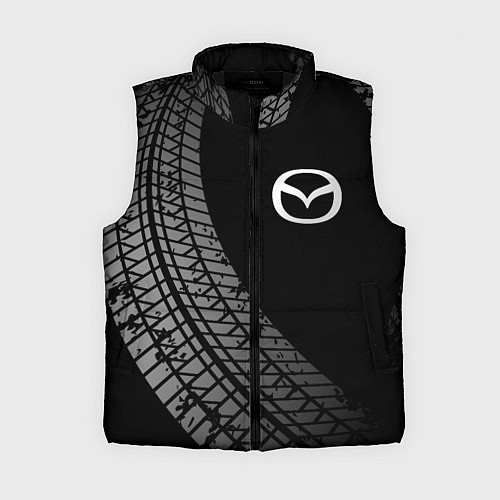 Женский жилет Mazda tire tracks / 3D-Черный – фото 1