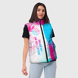 Женский жилет Bullet For My Valentine neon gradient style: по-ве, цвет: 3D-черный — фото 2