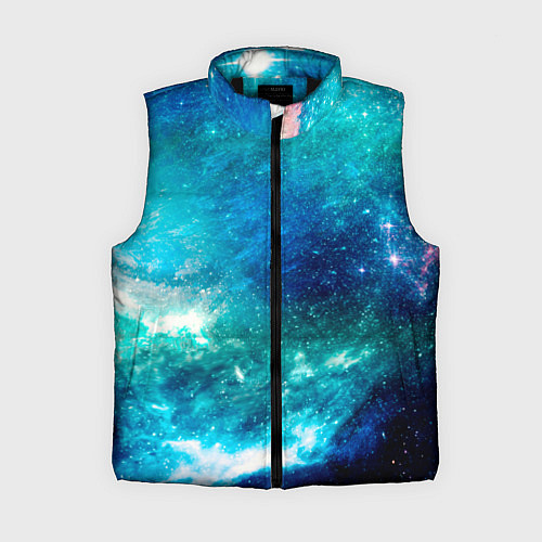 Женский жилет Звёздная Вселенная / 3D-Черный – фото 1