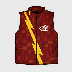 Женский жилет Led Zeppelin гитары и молния, цвет: 3D-черный