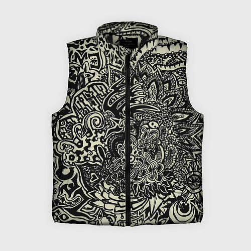 Женский жилет Татуировочный орнамент / 3D-Черный – фото 1