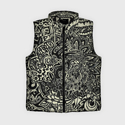 Женский жилет Татуировочный орнамент, цвет: 3D-черный