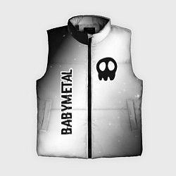 Женский жилет Babymetal glitch на светлом фоне: надпись, символ