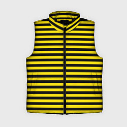 Женский жилет Черно-желтые осиные полосы