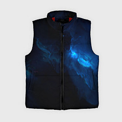Женский жилет Чёрный и синий космос