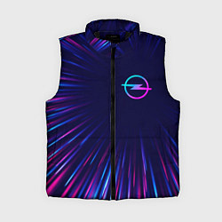 Женский жилет Opel neon speed lines, цвет: 3D-черный