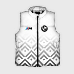 Женский жилет BMW m power - белый, цвет: 3D-черный