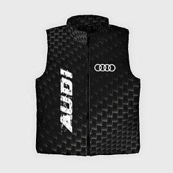 Женский жилет Audi карбоновый фон, цвет: 3D-черный